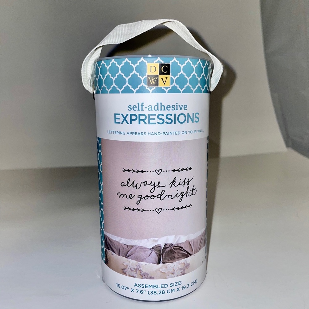 Self-adhesive  “Always Kiss me Goodnight”